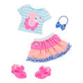 Poodle-themed outfit for 14-inch doll