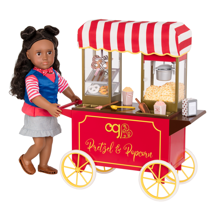 Our Generation Poppin' Plenty Snack Cart for 18-inch Dolls