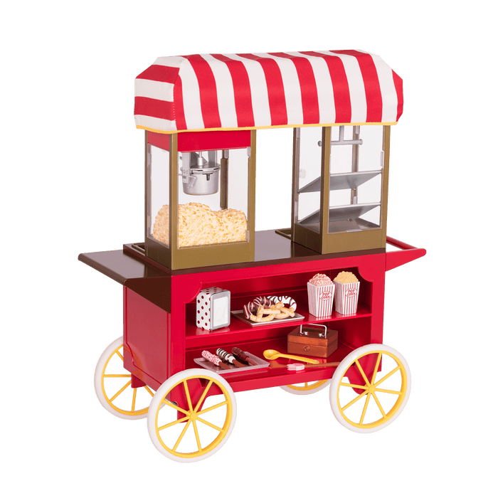 Our Generation Poppin' Plenty Snack Cart for 18-inch Dolls