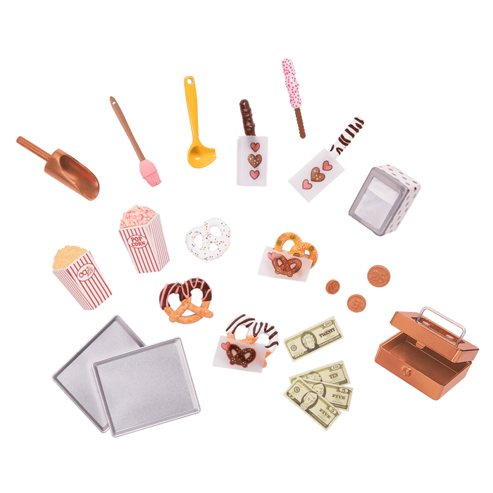 Our Generation Poppin' Plenty Snack Cart for 18-inch Dolls