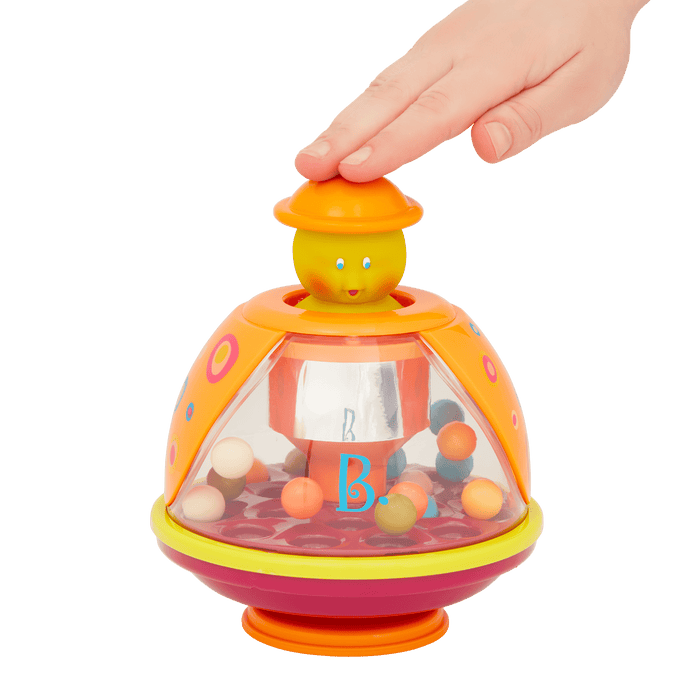 Ladybug tumble toy with colorful balls