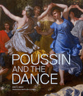 Cover of the book 'Poussin and the Dance' featuring an illustrated painting with figures in motion, representing the motif of dance in Poussin's artwork.