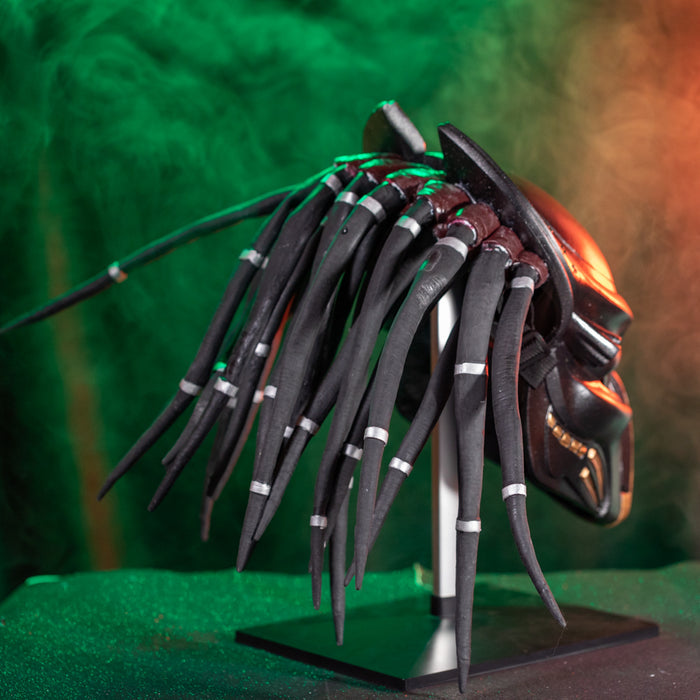 Predator Mask with Dreads - Movie Replica Prop - Adult Halloween & Cos