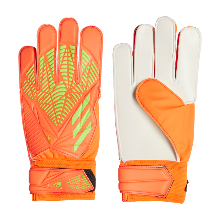 adidas Predator Training Soccer Goalkeeper Gloves | Electric Orange/Lime Green | Men's