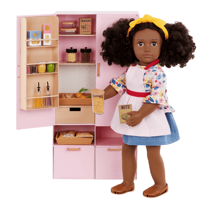 Our Generation Doll Kitchen Pantry Fully Stocked
