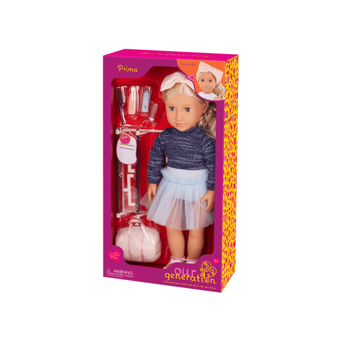 Our Generation 18-inch Doll Prima with ballet outfit and accessories