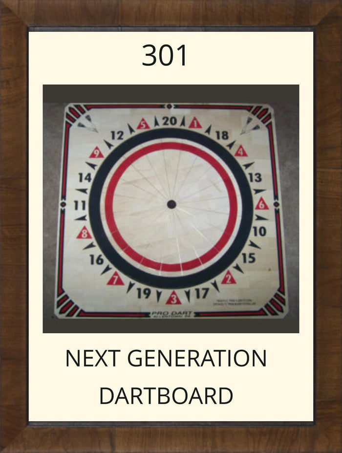 Pro Dart 301 Next Gen Dartboard - Black / Red