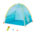 Outdoor tent with flashlight projector for kids