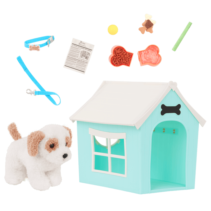 Our Generation Puppy Place Dog House & Pet Set for 18-inch Dolls