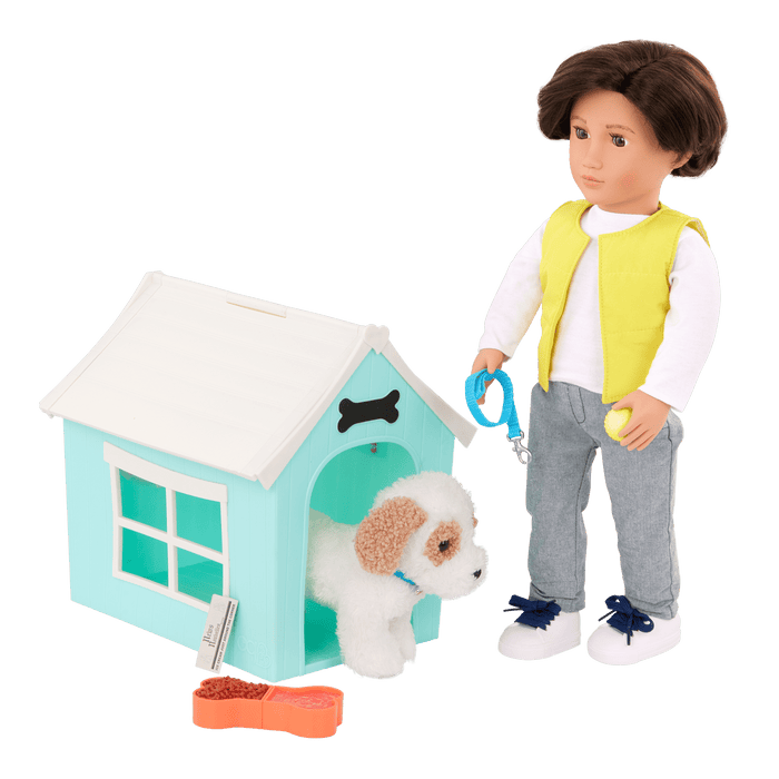 Our Generation Puppy Place Dog House & Pet Set for 18-inch Dolls