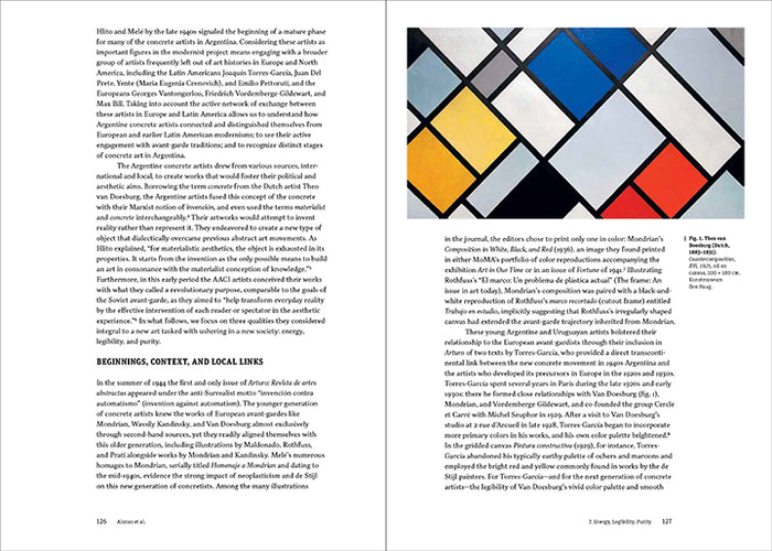 Inside page of 'Purity Is a Myth: The Materiality of Concrete Art from Argentina, Brazil, and Uruguay'.
