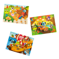 Three jigsaw puzzles.