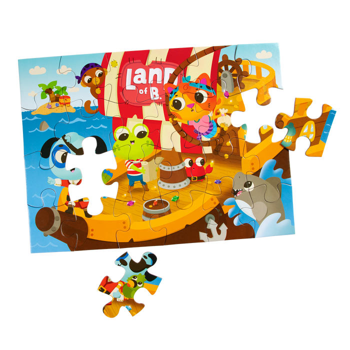 Three jigsaw puzzles.