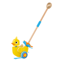 Quacking duck push toy for toddlers