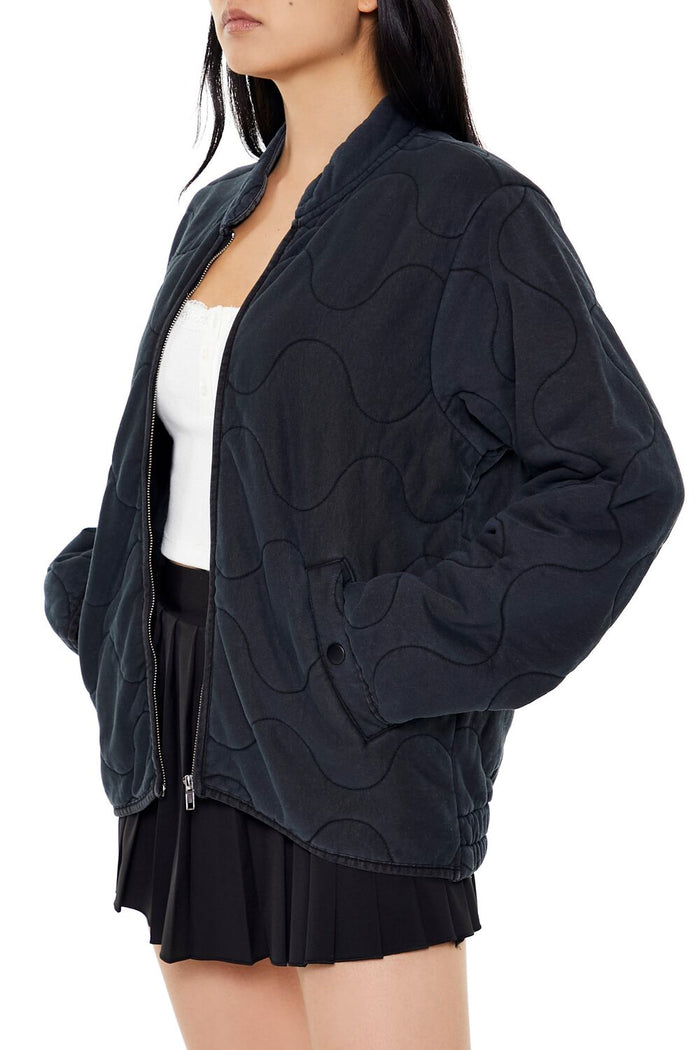Quilted Zip-Up Jacket