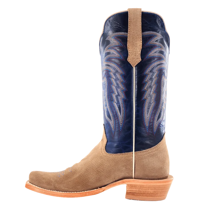 R. Watson Men's Narrow Square Toe Western Boot in Cafe Boar