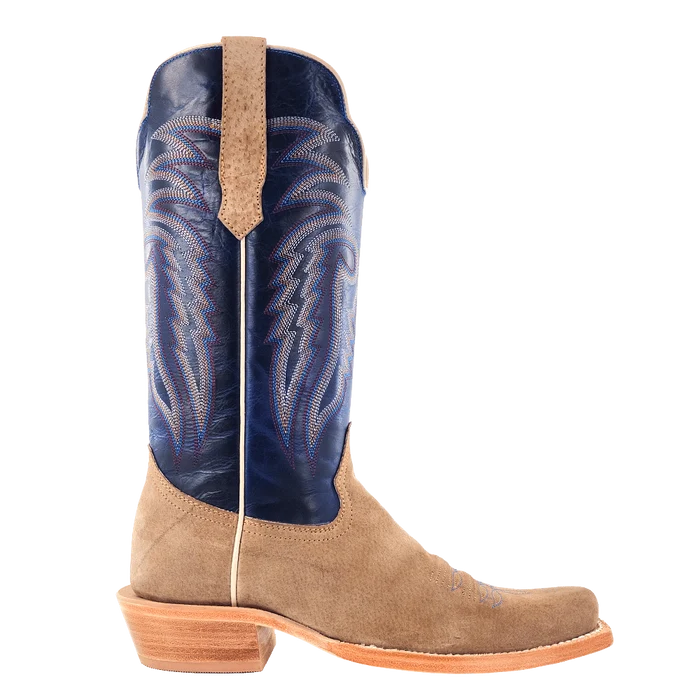 R. Watson Men's Narrow Square Toe Western Boot in Cafe Boar