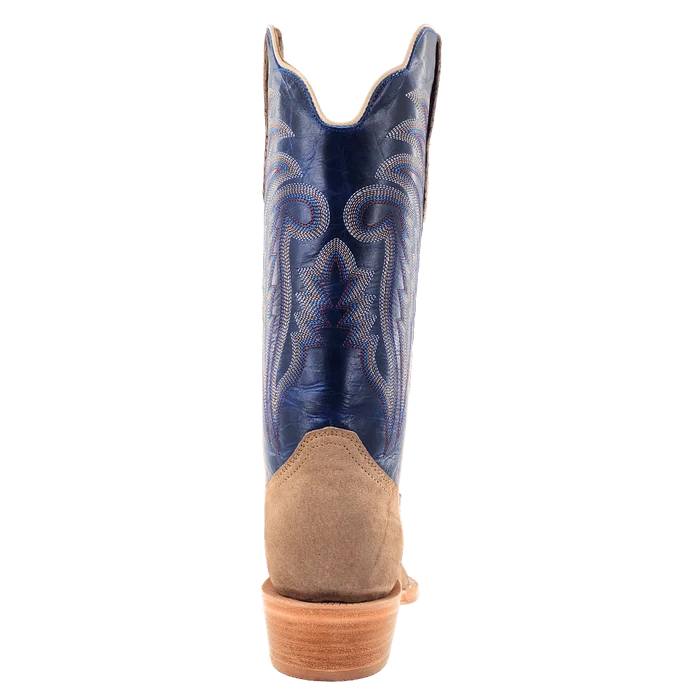 R. Watson Men's Narrow Square Toe Western Boot in Cafe Boar