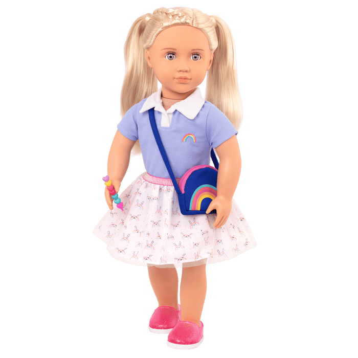 Rainbow Academy School Outfit Purse for 18-inch Dolls