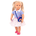 Rainbow Academy School Outfit Purse for 18-inch Dolls
