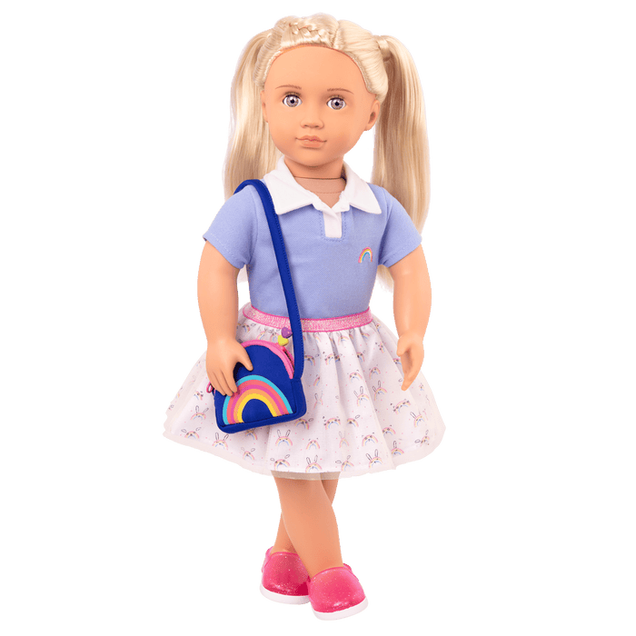 Rainbow Academy School Outfit Purse for 18-inch Dolls
