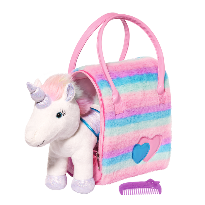 Rainbow Glam Bag & Sparkly Unicorn - Pucci Pups