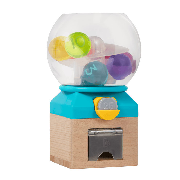 Gumball machine toy counting numbers and colors for kids
