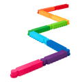 Balance Beams in zigzag pattern