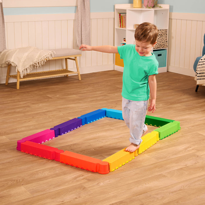 Balance Beams in zigzag pattern