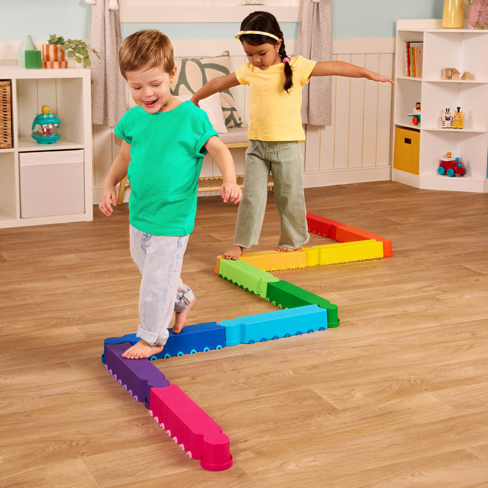 Balance Beams in zigzag pattern
