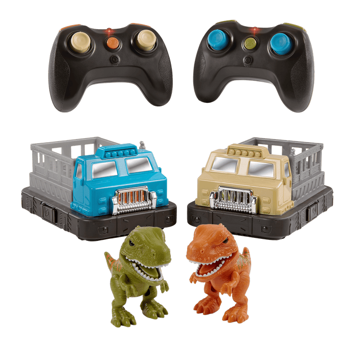 Remote control RC dinosaur bumper cars game 2-player game