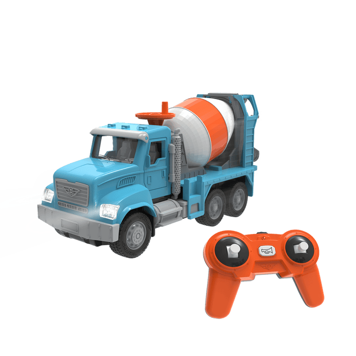 Blue toy cement mixer with remote control