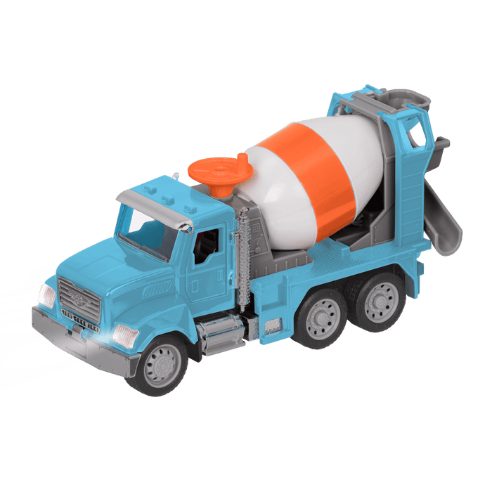Blue toy cement mixer with remote control
