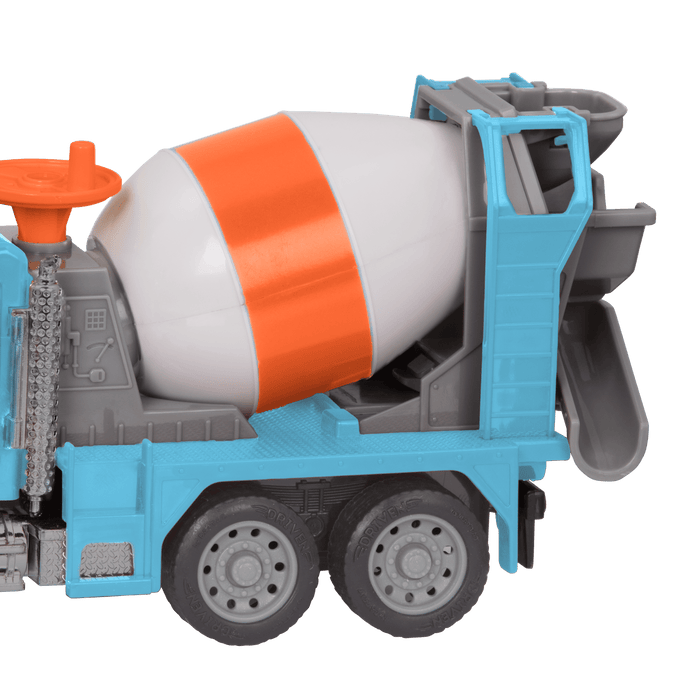 Blue toy cement mixer with remote control