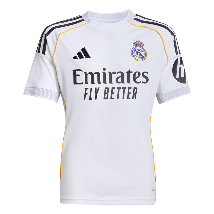 adidas Real Madrid 25/26 Home Soccer Jersey | White | Kid's
