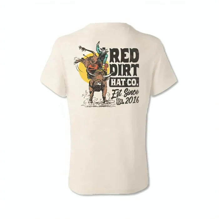 Red Dirt Hat Co. "Money Bull" Graphic T-Shirt in Heather Natural
