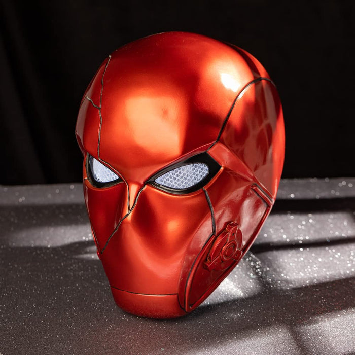 Red Hood Helmet With Light - Jason Todd Replica Mask - Game Titan2 Deluxe Prop