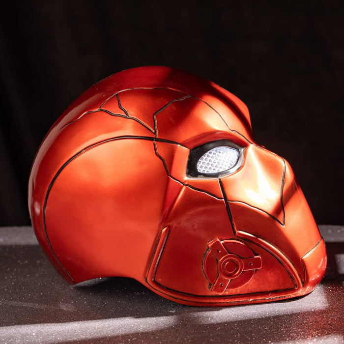Red Hood Helmet With Light - Jason Todd Replica Mask - Game Titan2 Deluxe Prop
