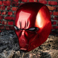Red Hood Resin Helmet Deluxe Prop UV Bright Surface Halloween