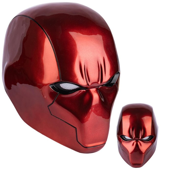 Red Hood Resin Helmet Deluxe Prop UV Bright Surface Halloween