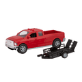Midrange size red pick up truck