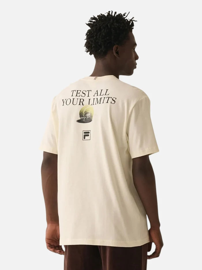 Remera Fila Comfort Graphic Sport Club Crudo