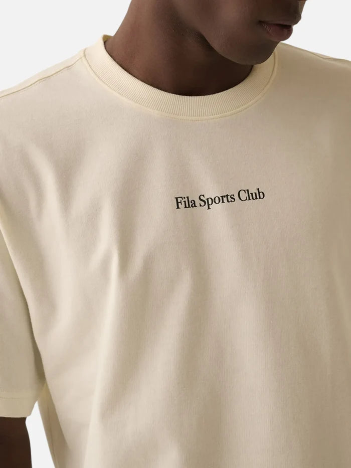 Remera Fila Comfort Graphic Sport Club Crudo