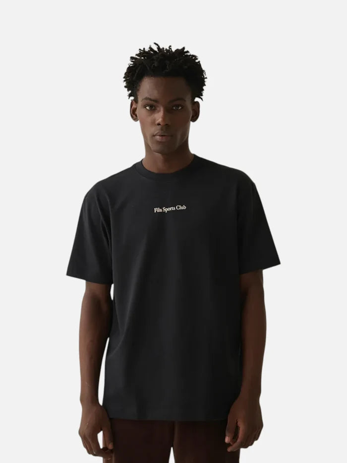 Remera Fila Comfort Graphic Sport Club Negro