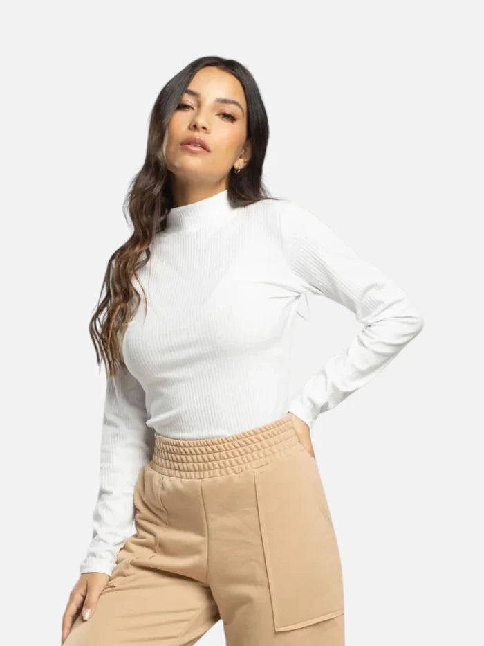 Remera Mujer Fila Essentials Canelada Crema