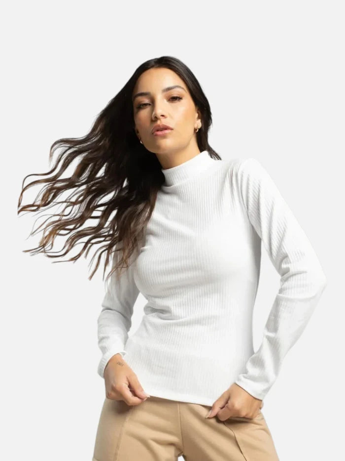Remera Mujer Fila Essentials Canelada Crema