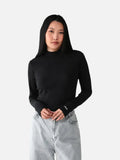 Remera Mujer Fila Essentials Canelada Negro