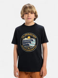 Remera Niño Quiksilver Evo Three Seas Negro