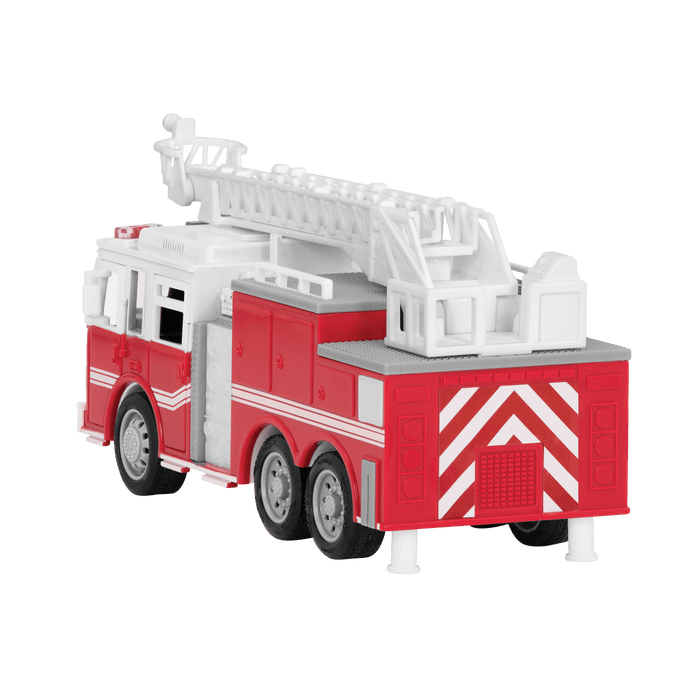 Toy emergency vehicle set.