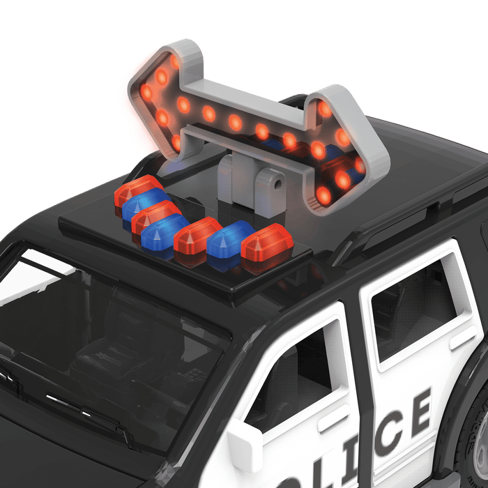 Toy emergency vehicle set.